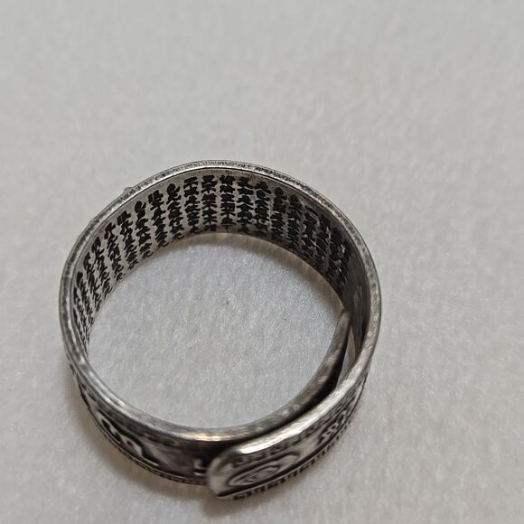 990 Sterling Silver Feng Shui Ring - Picture 7 of 7